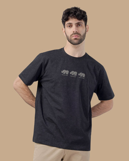 Black Cotton T-shirt