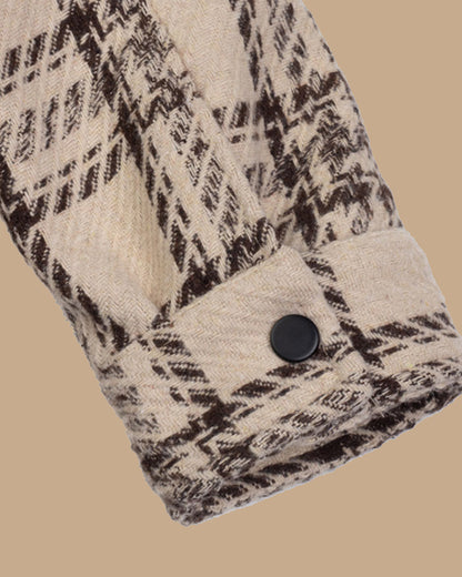 Brown Flannel checkered winter shirt