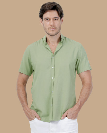 Olive Green Cotton shirt
