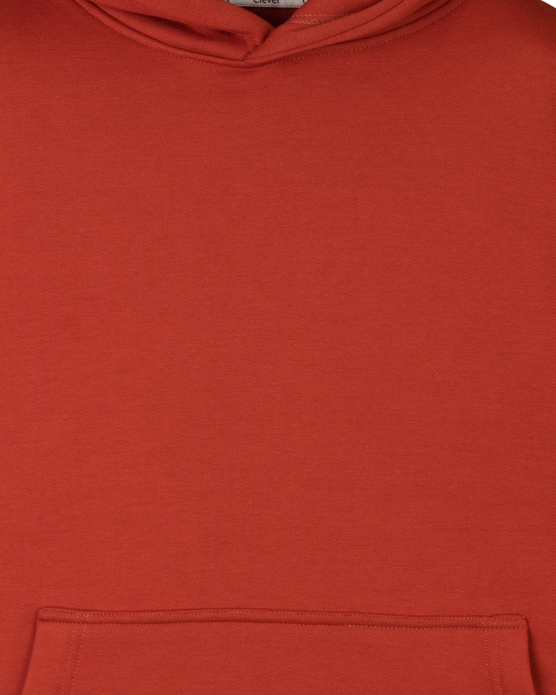 Burgundy Basic Cotton Hoodie