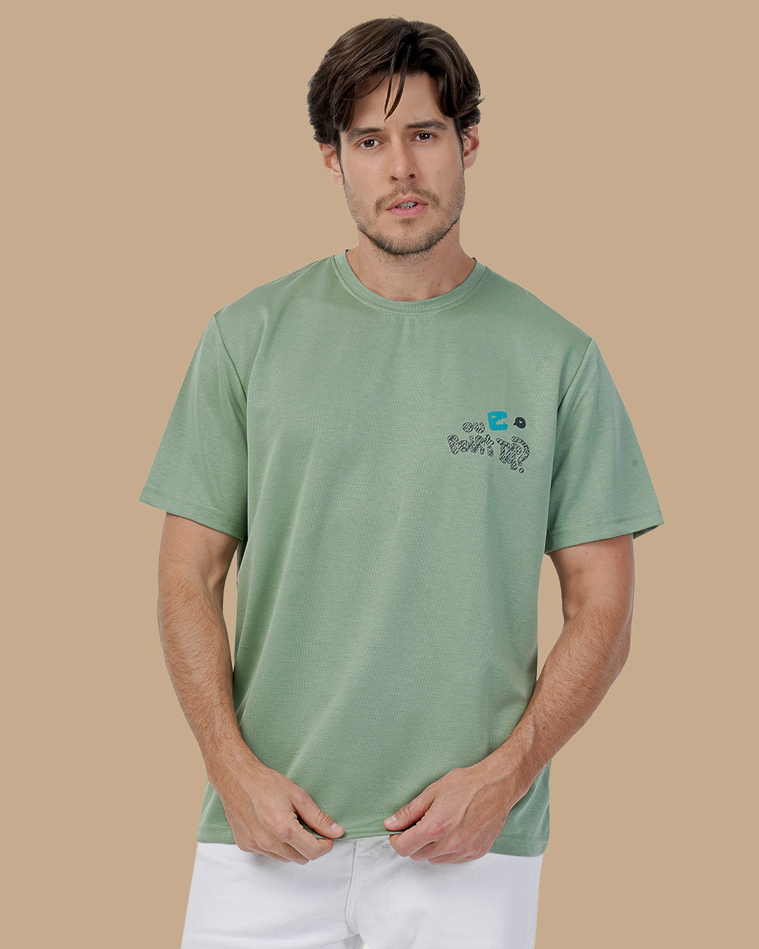 Dark Mint Cotton T-shirt