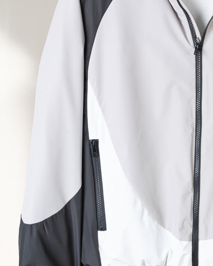 Black Color-block Sport Waterproof Jacket