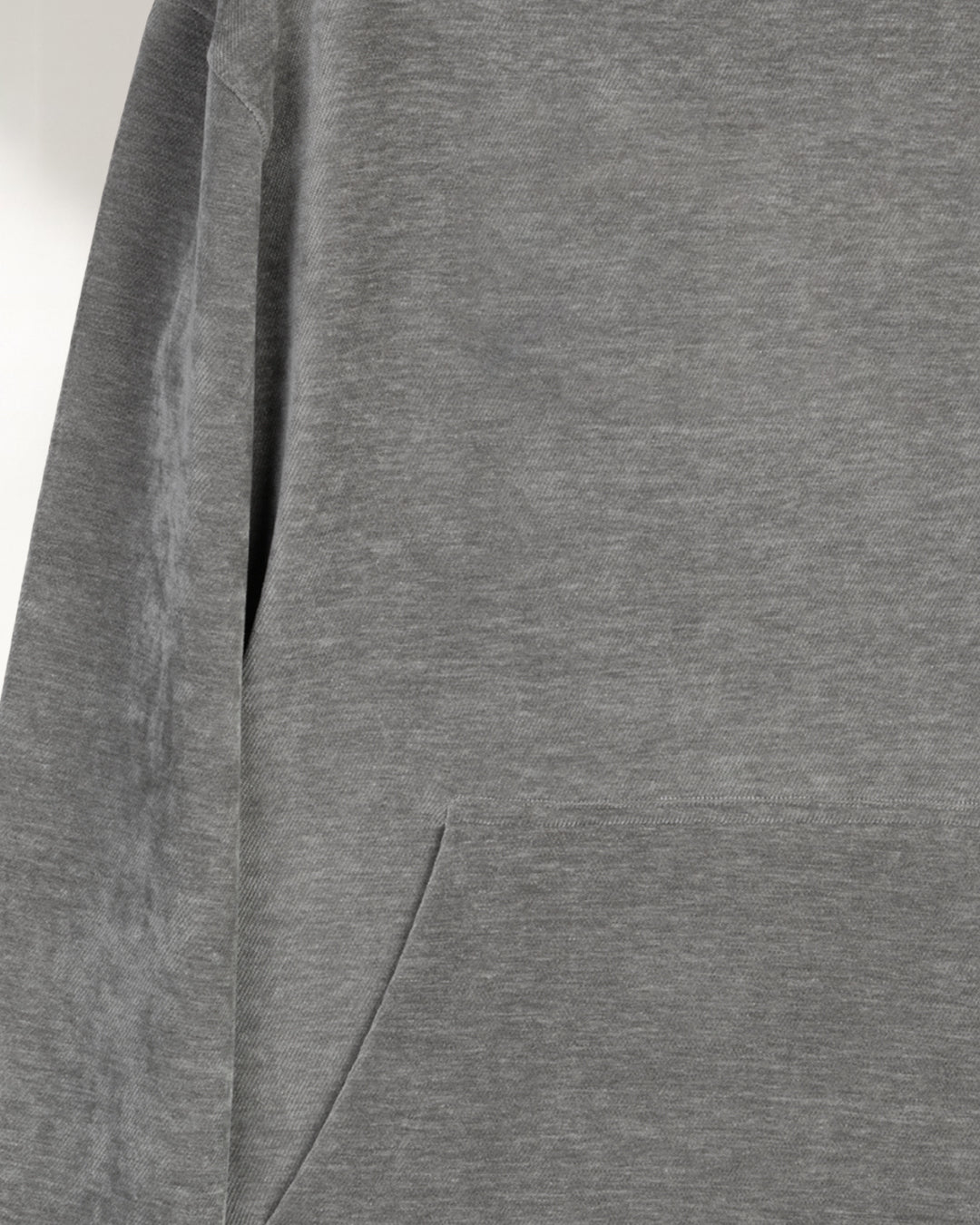 Light-Grey Plain Velvet  Hoodie