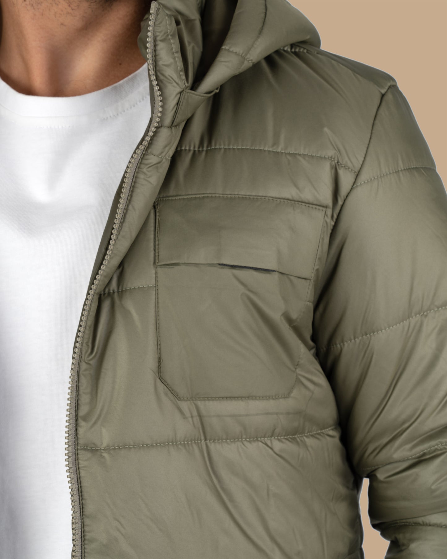 Oil Waterproof Puffer Jacket