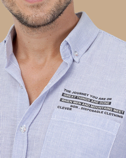Blue Cotton shirt