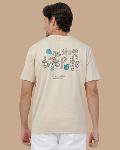Beige Cotton T-shirt