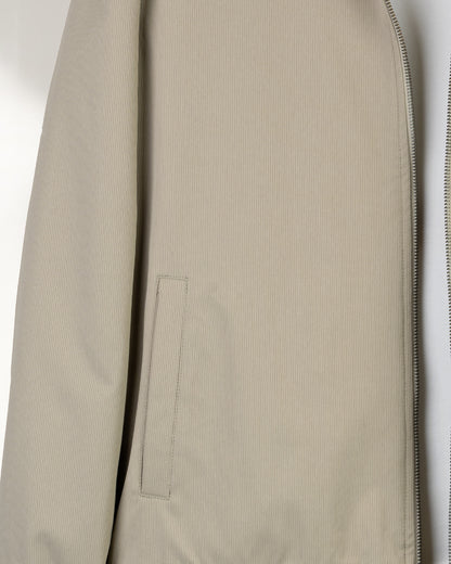 Caffee Gabardine Winter Jacket with Fur Lining