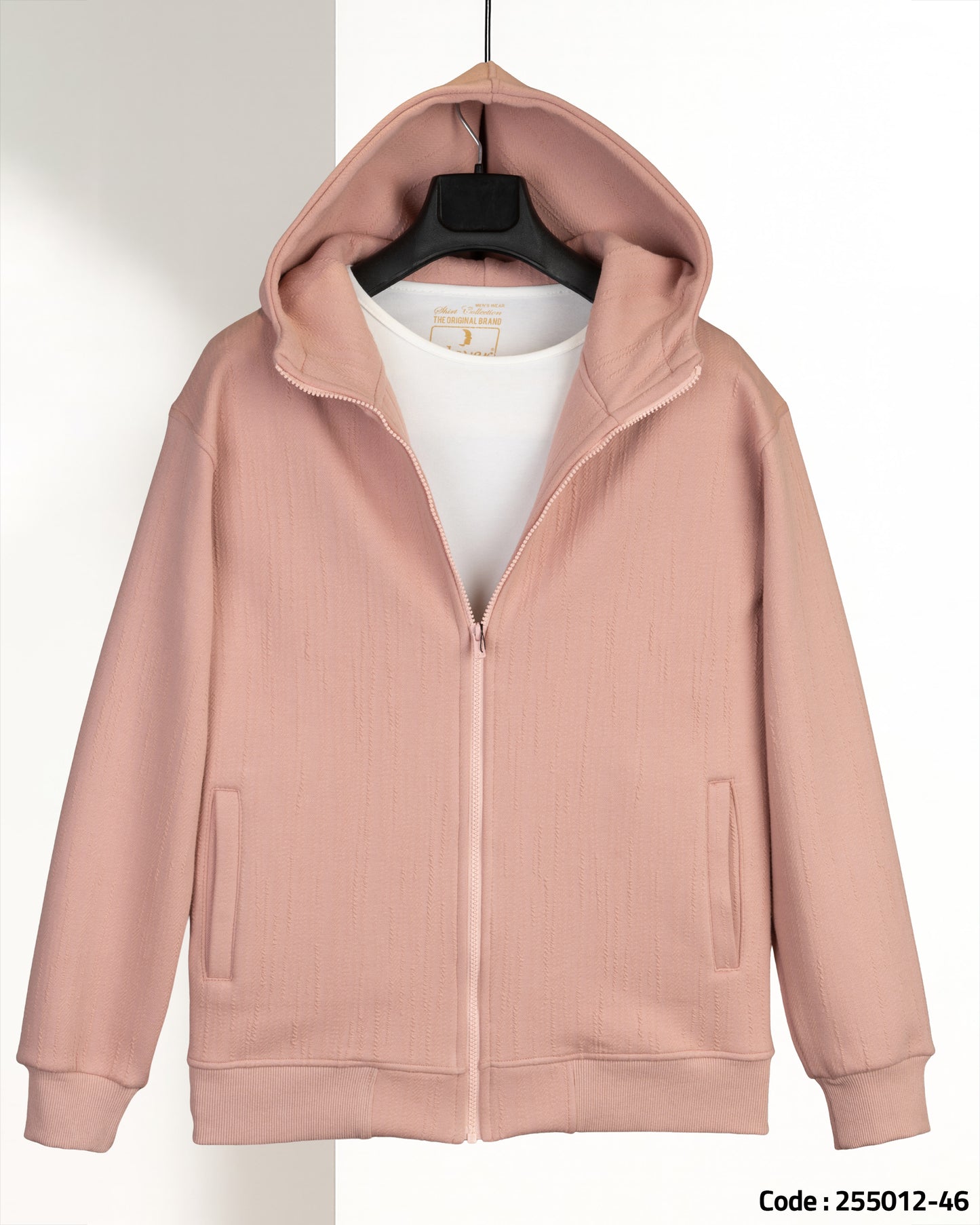 Rose Full-Zipper Cotton Hoodie