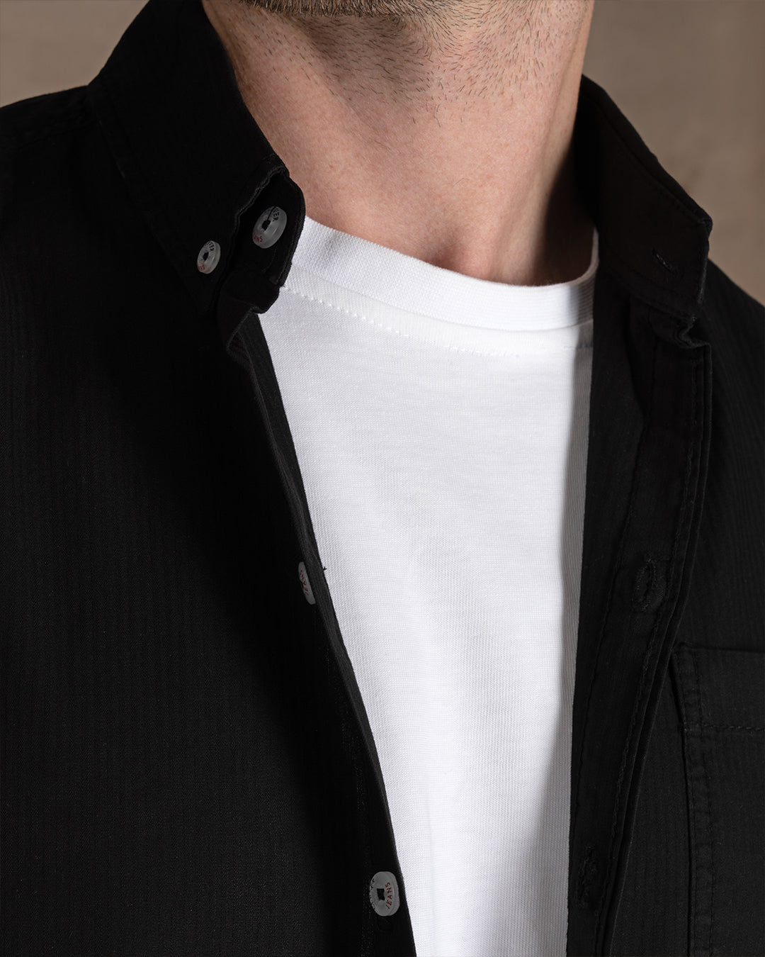 Black striped Cotton shirt