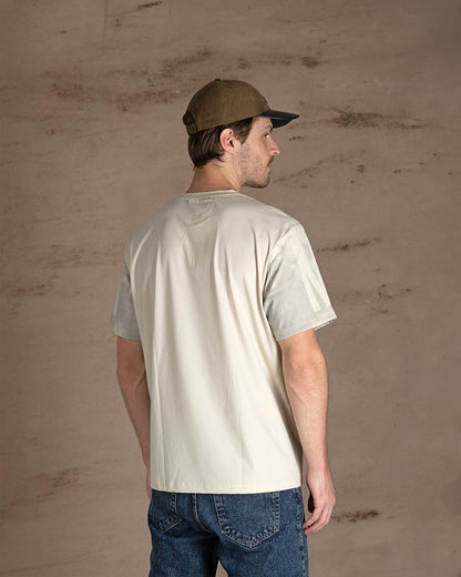 Beige printed Cotton T-shirt