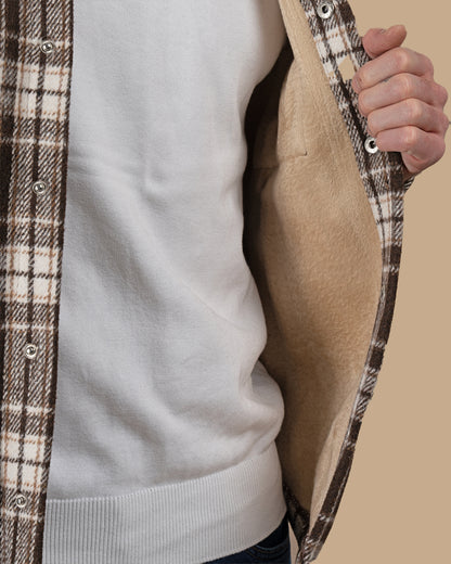 Brown Flannel checkered winter shirt