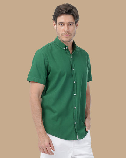 Royal Green Cotton shirt