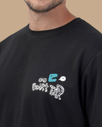 Black Cotton T-shirt