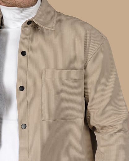 Dark Beige waterproof winter shirt