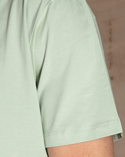 Light Green  printed Cotton T-shirt