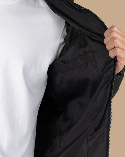 Black Waterproof Puffer Jacket