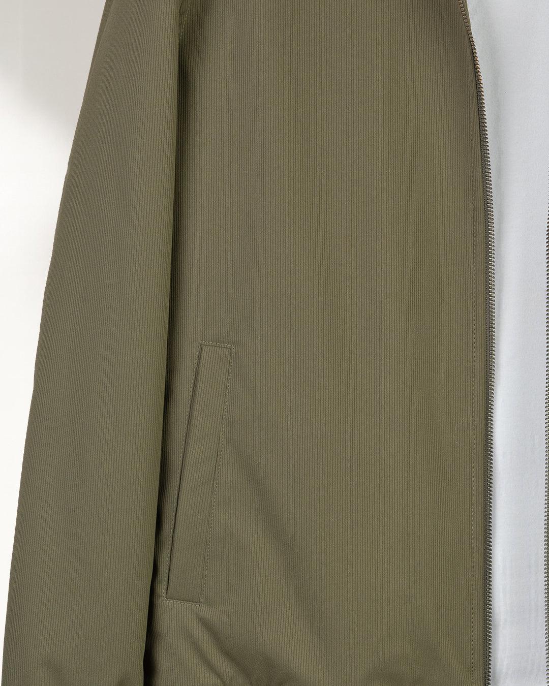 Oil Gabardine Winter Jacket with Fur Lining