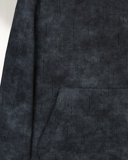 Black Acid Wash With Defined Seam Lines Cotton Hoodie