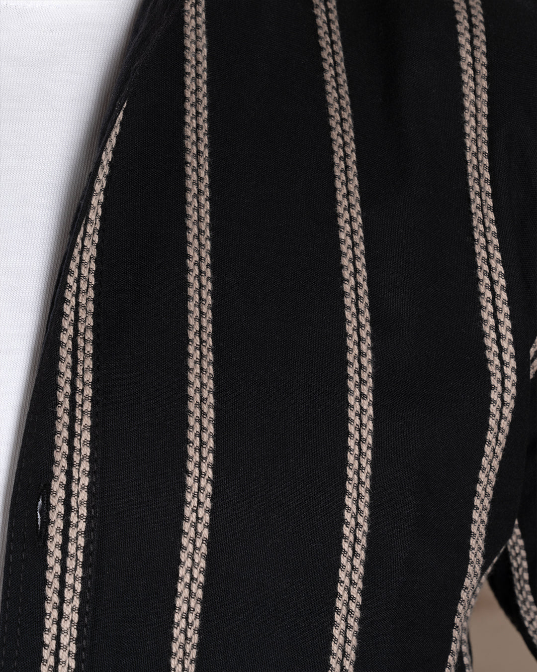 Black striped Cotton shirt