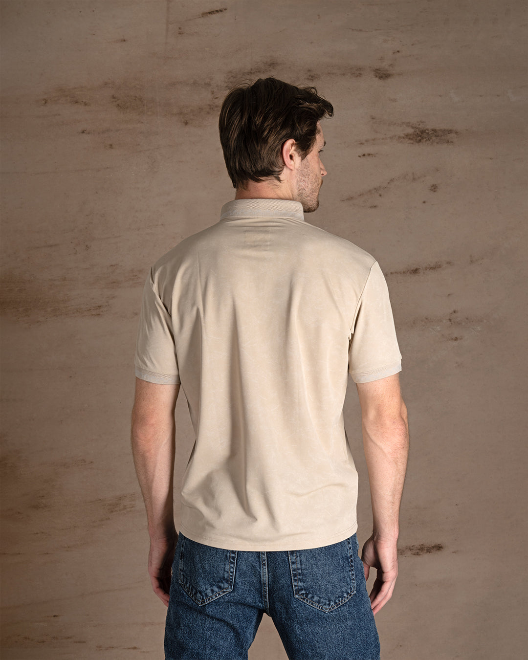 Dark Beige Turkish cotton Polo Shirt Short sleeves