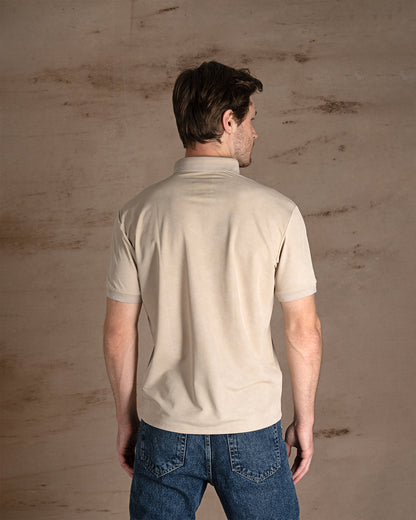 Dark Beige Turkish cotton Polo Shirt Short sleeves