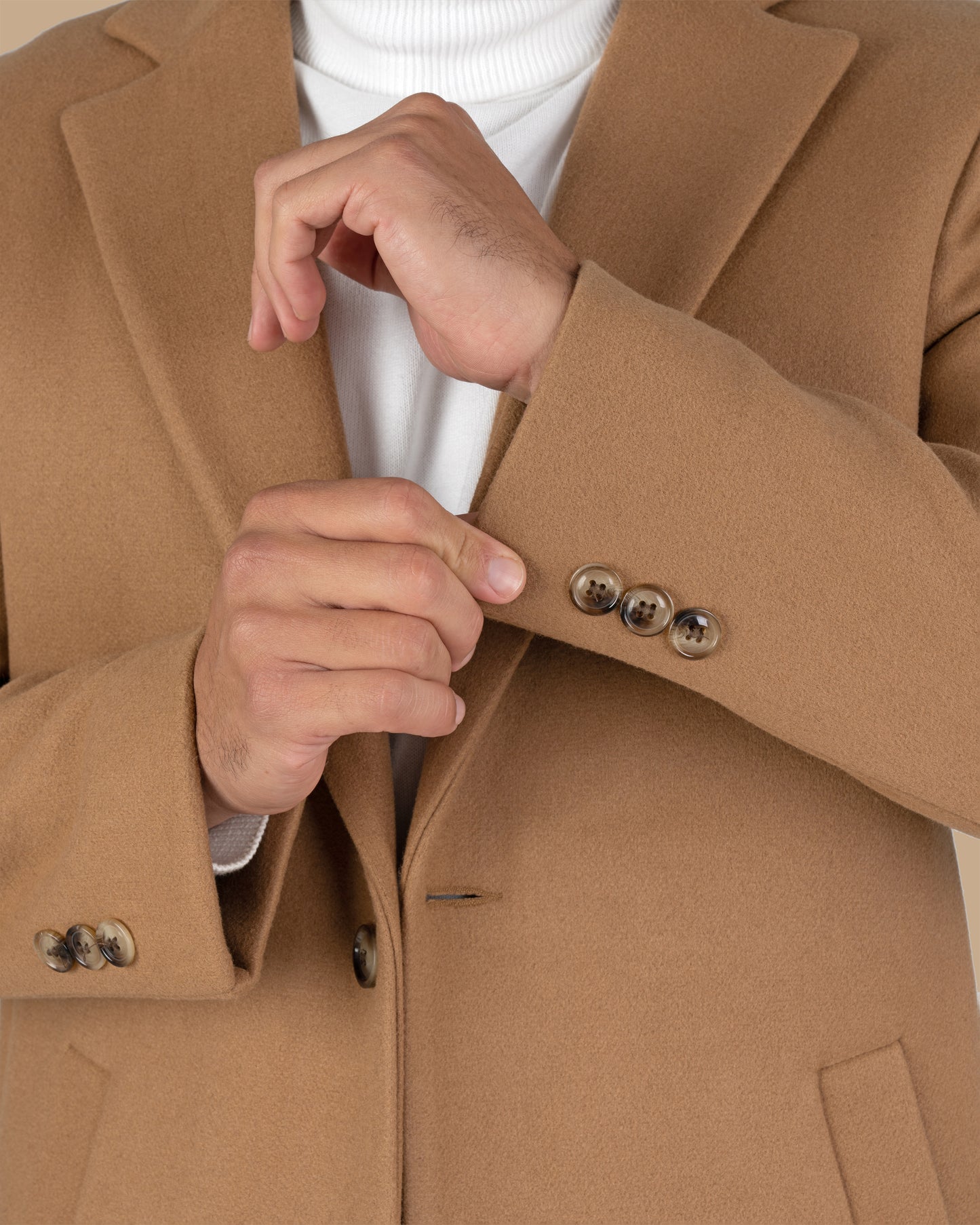 Camel Classic Wool Long Coat
