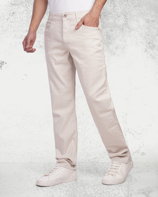 Beige Regular fit Jeans