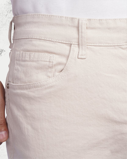Beige Regular fit Jeans