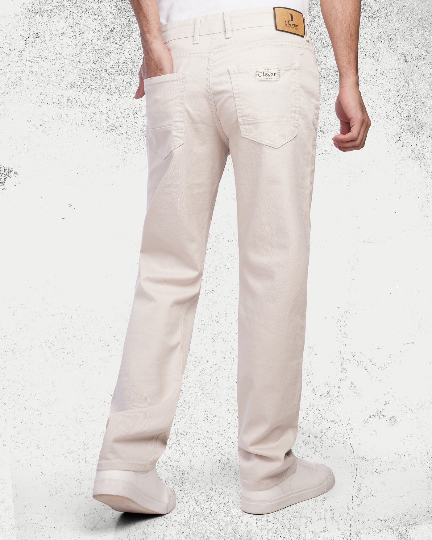 Beige Regular fit Jeans