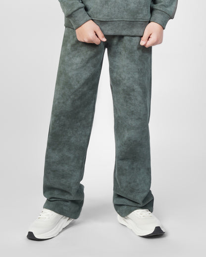 Sage Acid Wash Kids Set