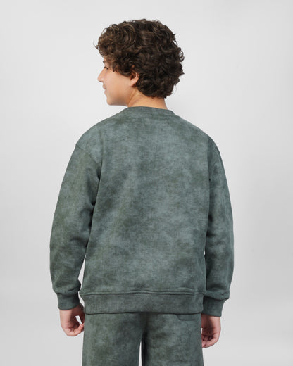 Sage Acid Wash Kids Set