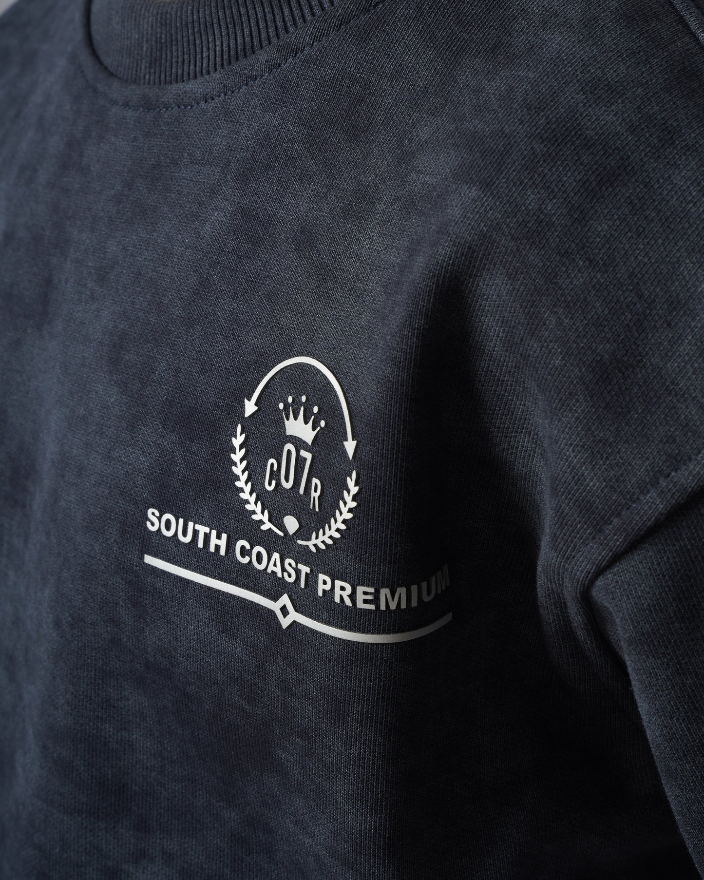 Navy Acid Wash Kids Set