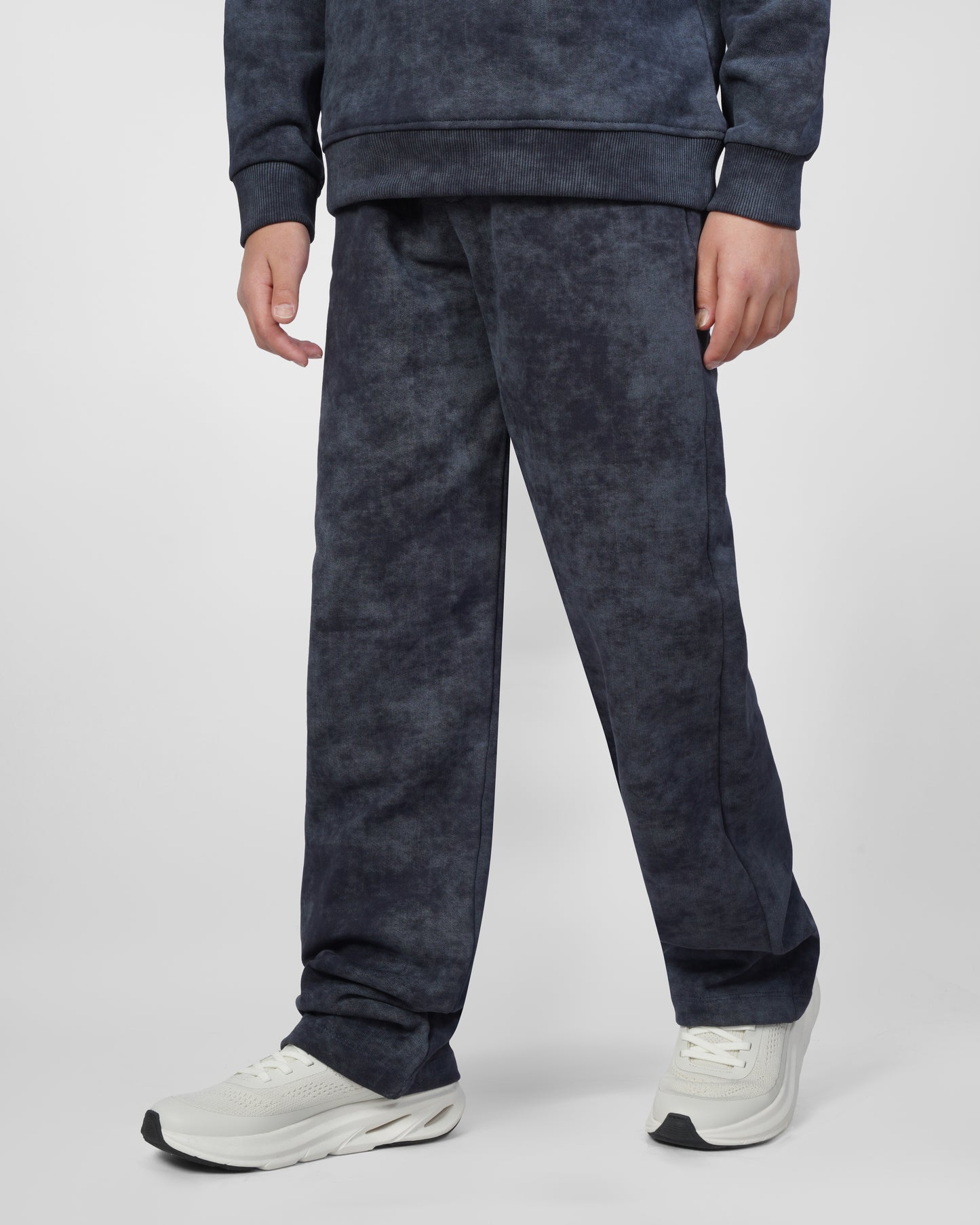 Navy Acid Wash Kids Set