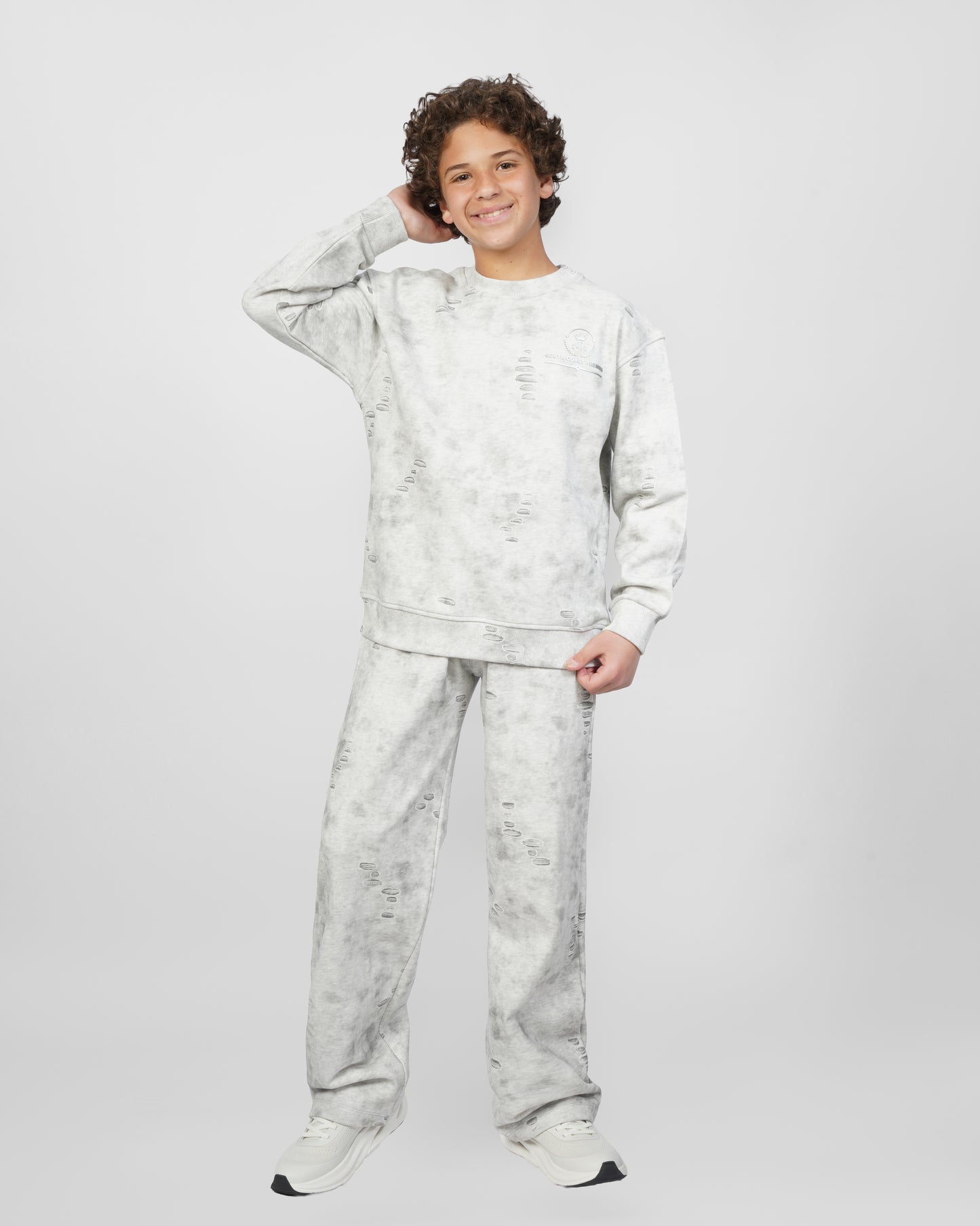 Light Grey Acid Wash Set