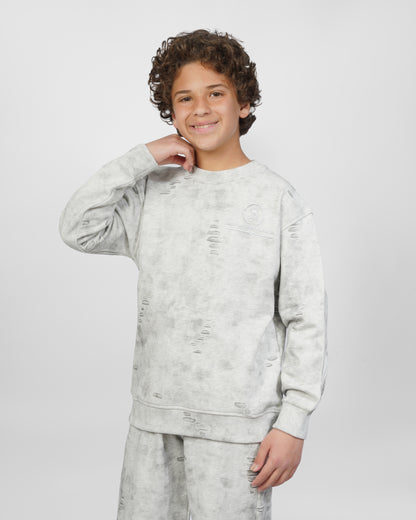 Light Grey Acid Wash Set