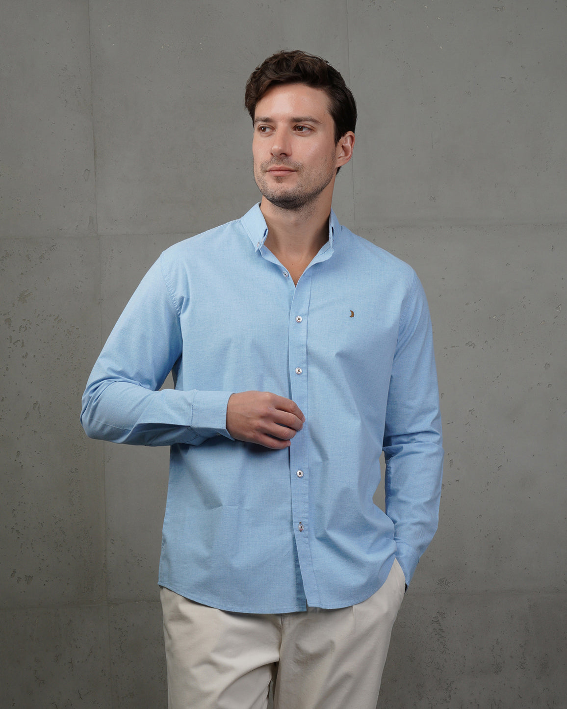 Blue Classic Cotton Shirt