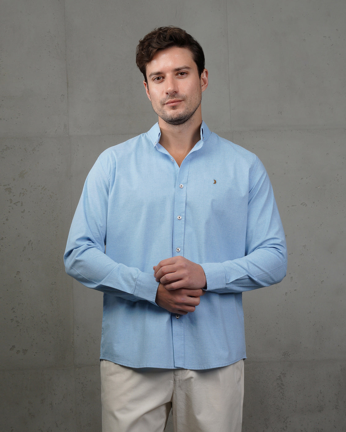 Blue Classic Cotton Shirt