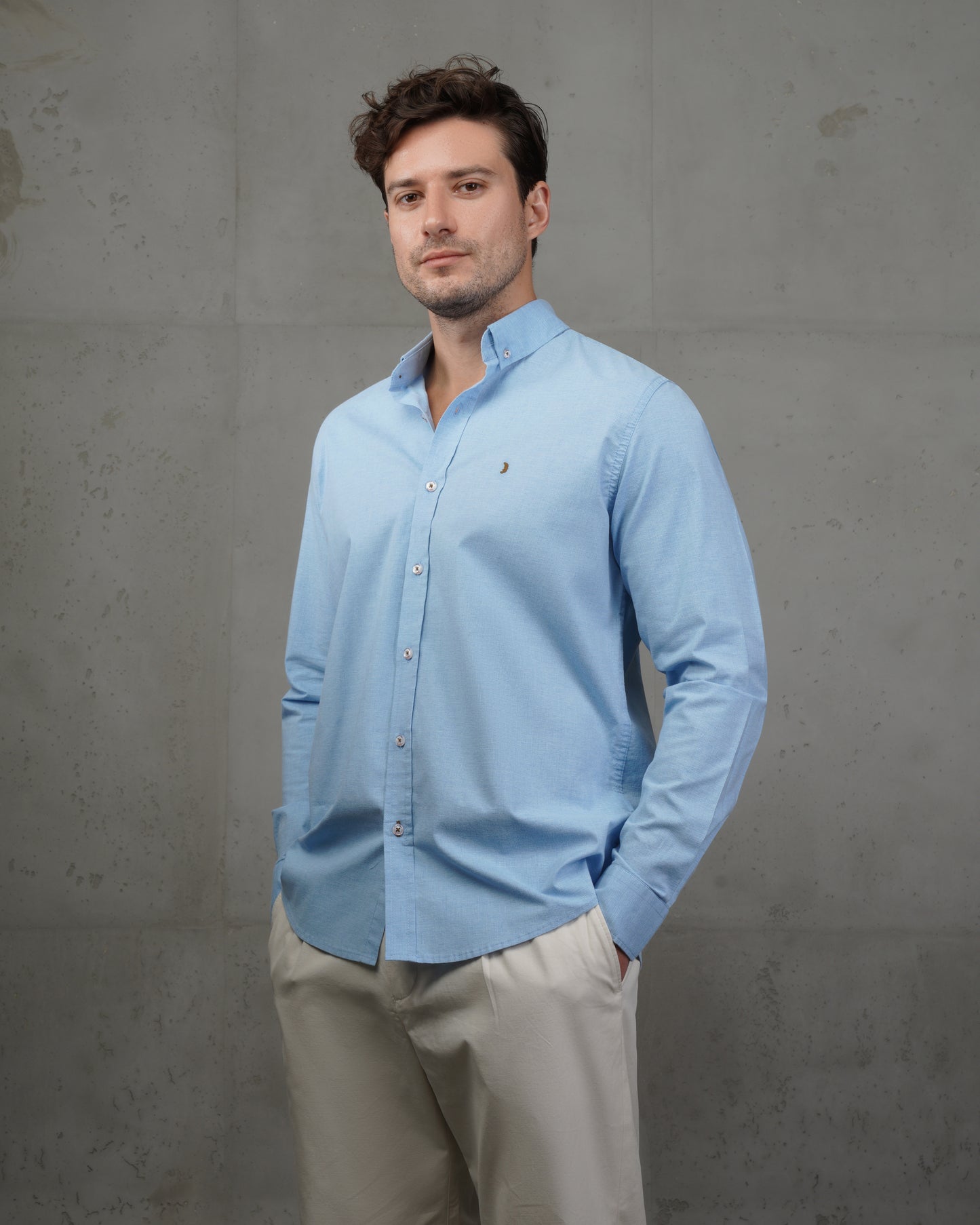 Blue Classic Cotton Shirt