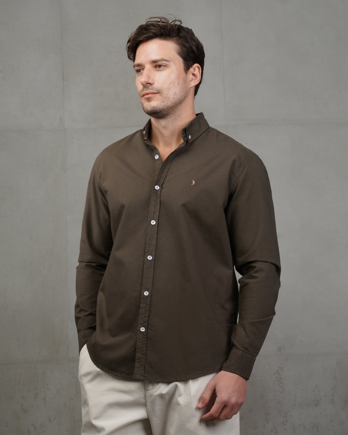 Oil Oxford Cotton Shirt