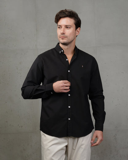 Black Oxford Cotton Shirt