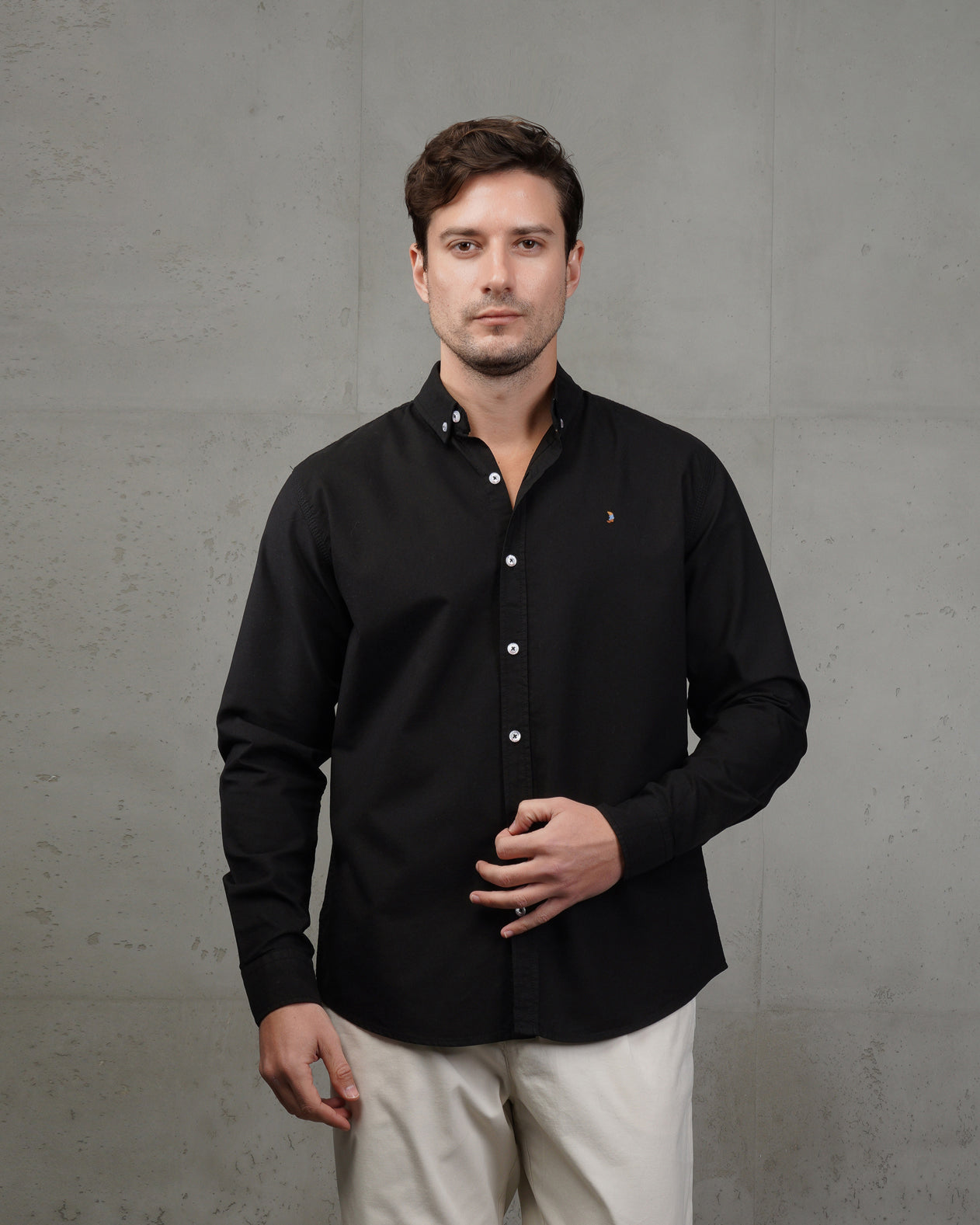 Black Oxford Cotton Shirt