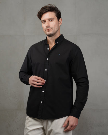 Black Oxford Cotton Shirt