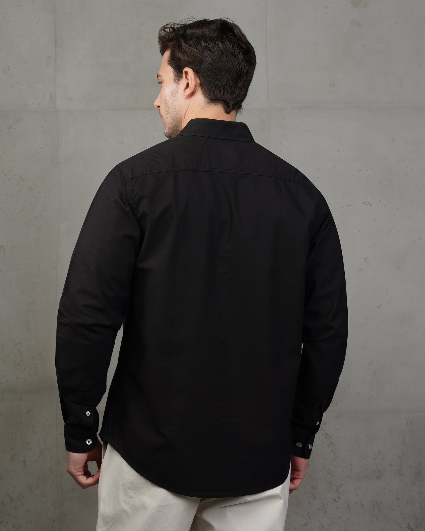 Black Oxford Cotton Shirt
