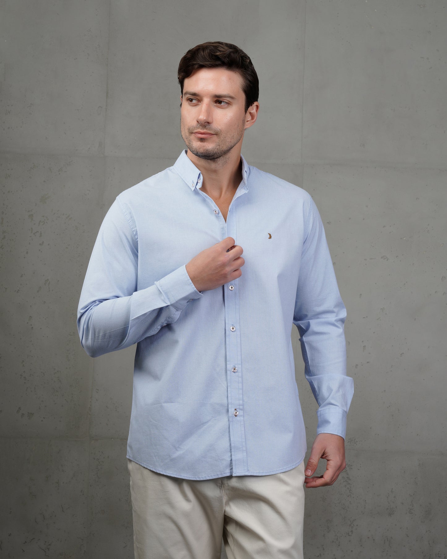 Baby Blue Classic Cotton Shirt