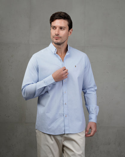 Baby Blue Classic Cotton Shirt