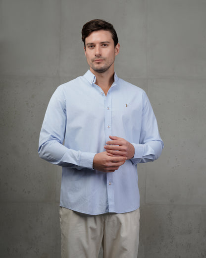Baby Blue Classic Cotton Shirt