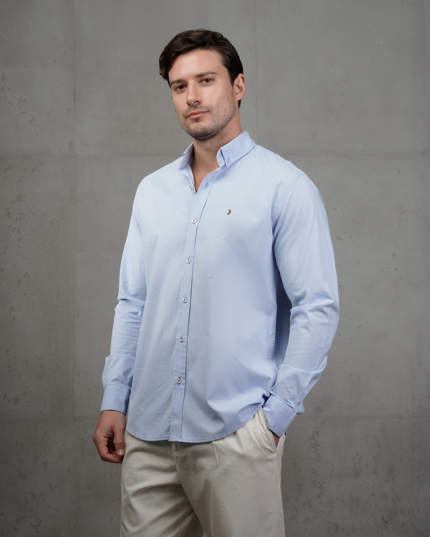 Baby Blue Classic Cotton Shirt