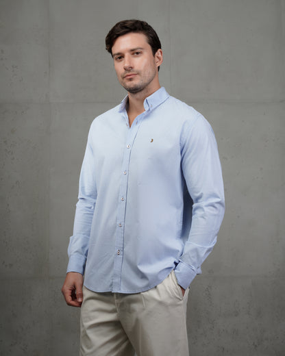 Baby Blue Classic Cotton Shirt