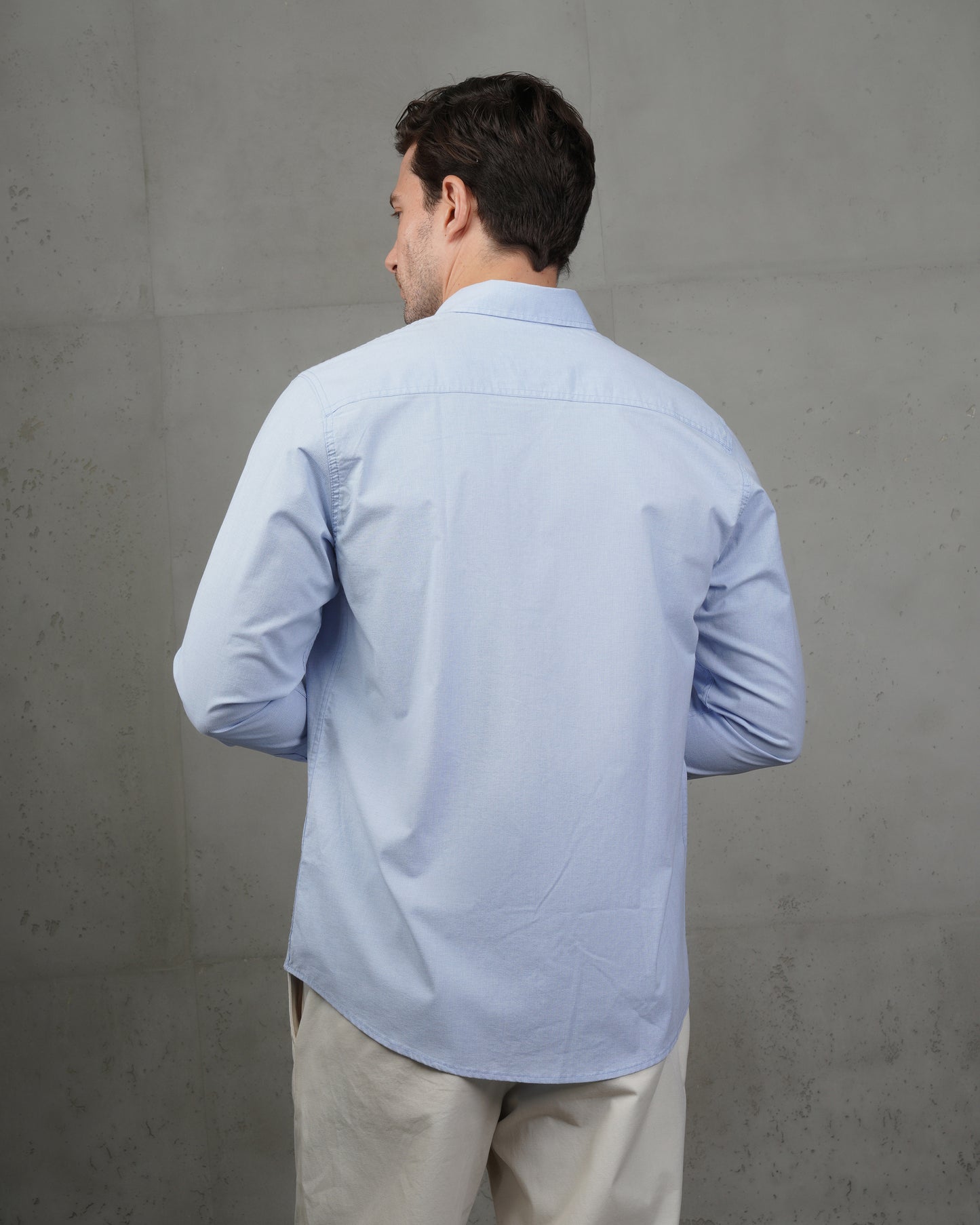 Baby Blue Classic Cotton Shirt