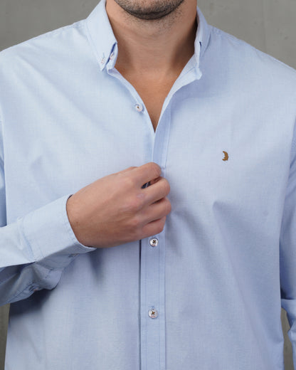 Baby Blue Classic Cotton Shirt